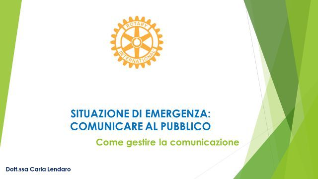 Situazione di emergenza: comunicare al pubblico