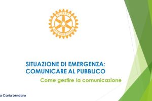 Situazione di emergenza: comunicare al pubblico