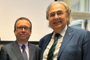 Il dr. Florio a Venezia, in qualità di vicedelegato della delegazione Roma dell'Accademia Italiana della Cucina