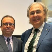 Il dr. Florio a Venezia, in qualità di vicedelegato della delegazione Roma dell'Accademia Italiana della Cucina
